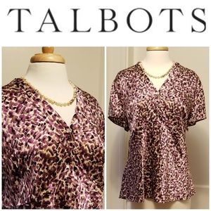 Talbots silk blouse